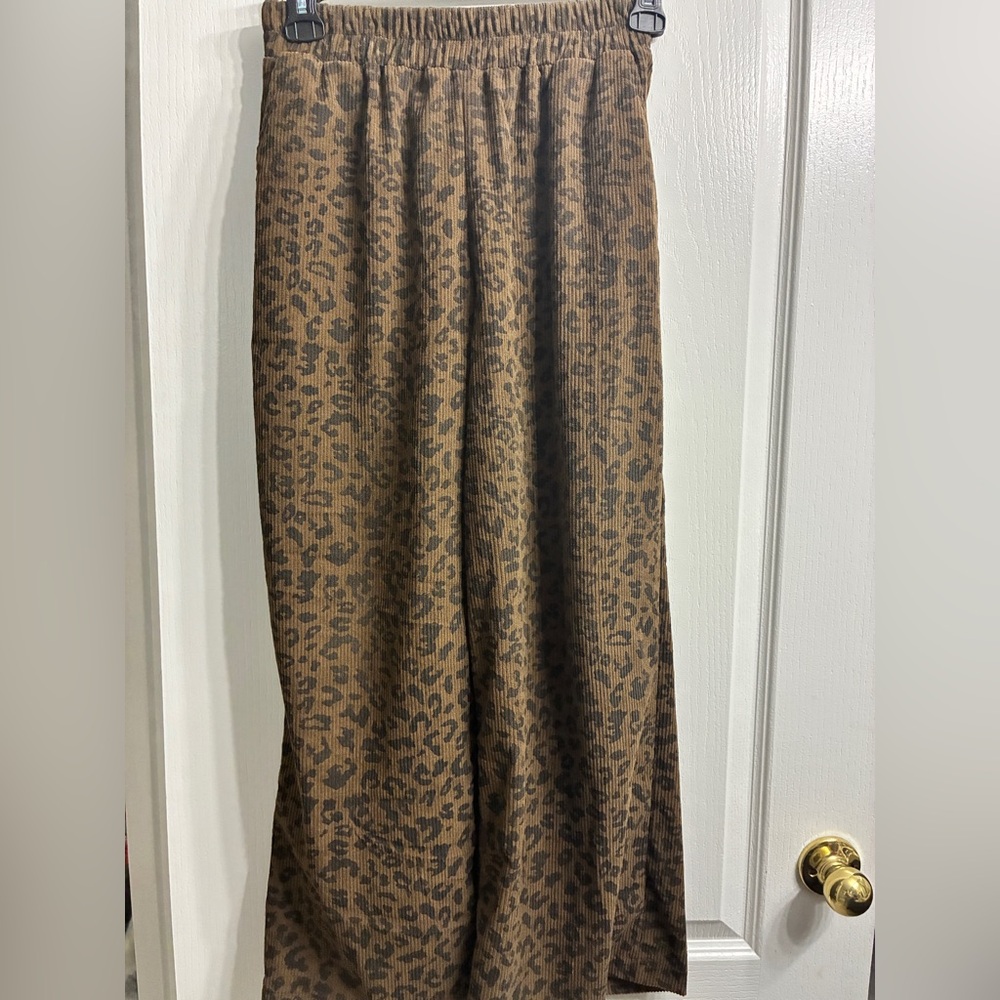 SHEIN Brown Wide Leg Pants